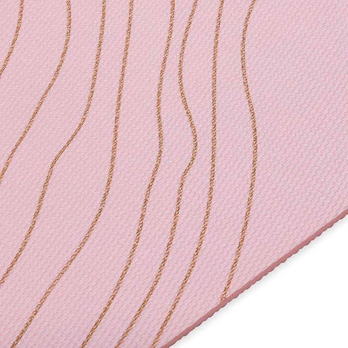 Gaiam Yoga Mat - Premium 6mm Print Extra Thick Non Slip Exercise & Fitness Mat for All Types of Yoga, Pilates & Floor Workouts (68"L x 24"W x 6mm Thick) - Bloomnest