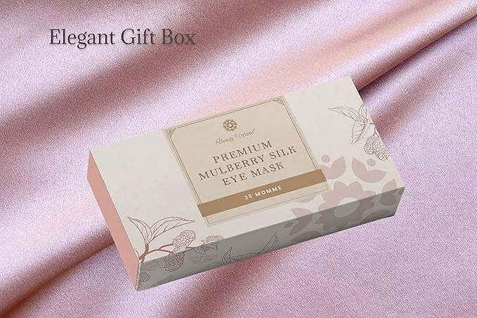 Premium Handcrafted 25 Momme Mulberry Silk Eye Mask for Sleeping (Ballerina) - Bloomnest
