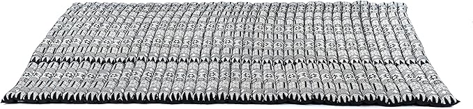 Leewadee - Foldable Floor Mattress - Japanese Roll Up Futon -Trifold Tatami Mat- Guest Floor Bed - Camping Mattress - Thai Massage Mat, Kapok Filled, 75 x 57 inches, Black - Bloomnest