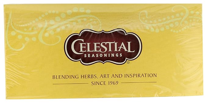 Celestial Seasonings Lemon Zinger Herbal Tea, Caffeine Free, 20 Tea Bags Box (Pack of 2) - Bloomnest