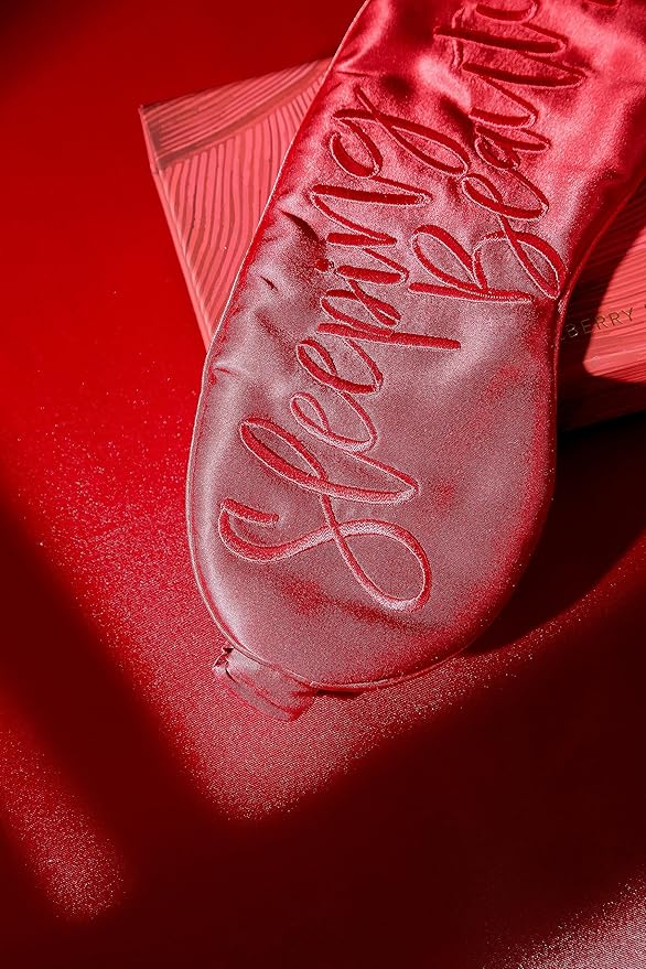 Luxury Silk Sleep Mask Gift Set 22-Momme Mulberry Silk Eye Mask Ultra Comfort Perfect Present for Her Luxury Christmas for Women Comfortable Blindfold Eyeshade for Night Sleep