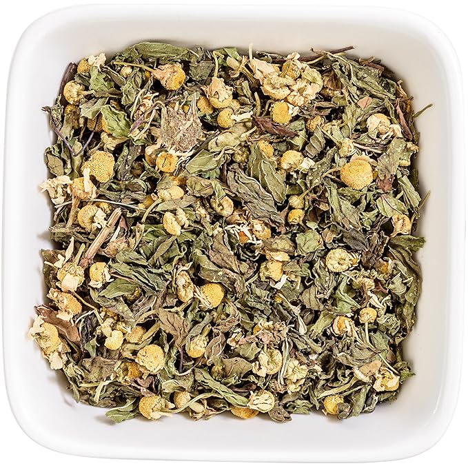 Tealyra - Chamomile and Spearmint - Herbal Loose Leaf Tea - Calming and Relaxing Tea - Caffeine-Free - 100% Natural Ingredients - 110g (4-ounce) - Bloomnest