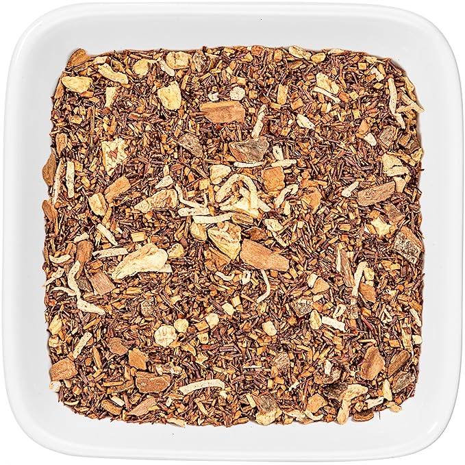 Tealyra - Rooibos Coconut Vanilla Chai - Ginger and Cinnamon with Red Bush Rooibos Herbal Loose Leaf Tea - Antioxidants Rich - Caffeine-Free - 110g (4-ounce) - Bloomnest