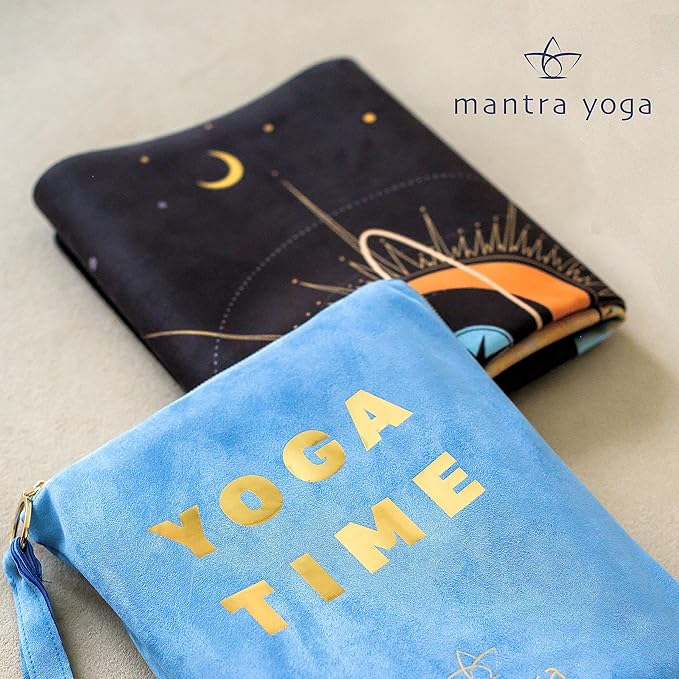 Mantra Yoga Travel PRO 1.5mm - Foldable Fitness & Exercise Mat with Bag | Lightweight, Compact & Eco-Friendly | Non-Slip & Washable | For All Types of Yoga | 72" L x 24" W | 2.6 lbs - Bloomnest