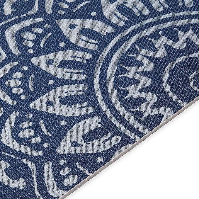 Gaiam Yoga Mat - Premium 6mm Print Extra Thick Non Slip Exercise & Fitness Mat for All Types of Yoga, Pilates & Floor Workouts (68"L x 24"W x 6mm Thick) - Bloomnest