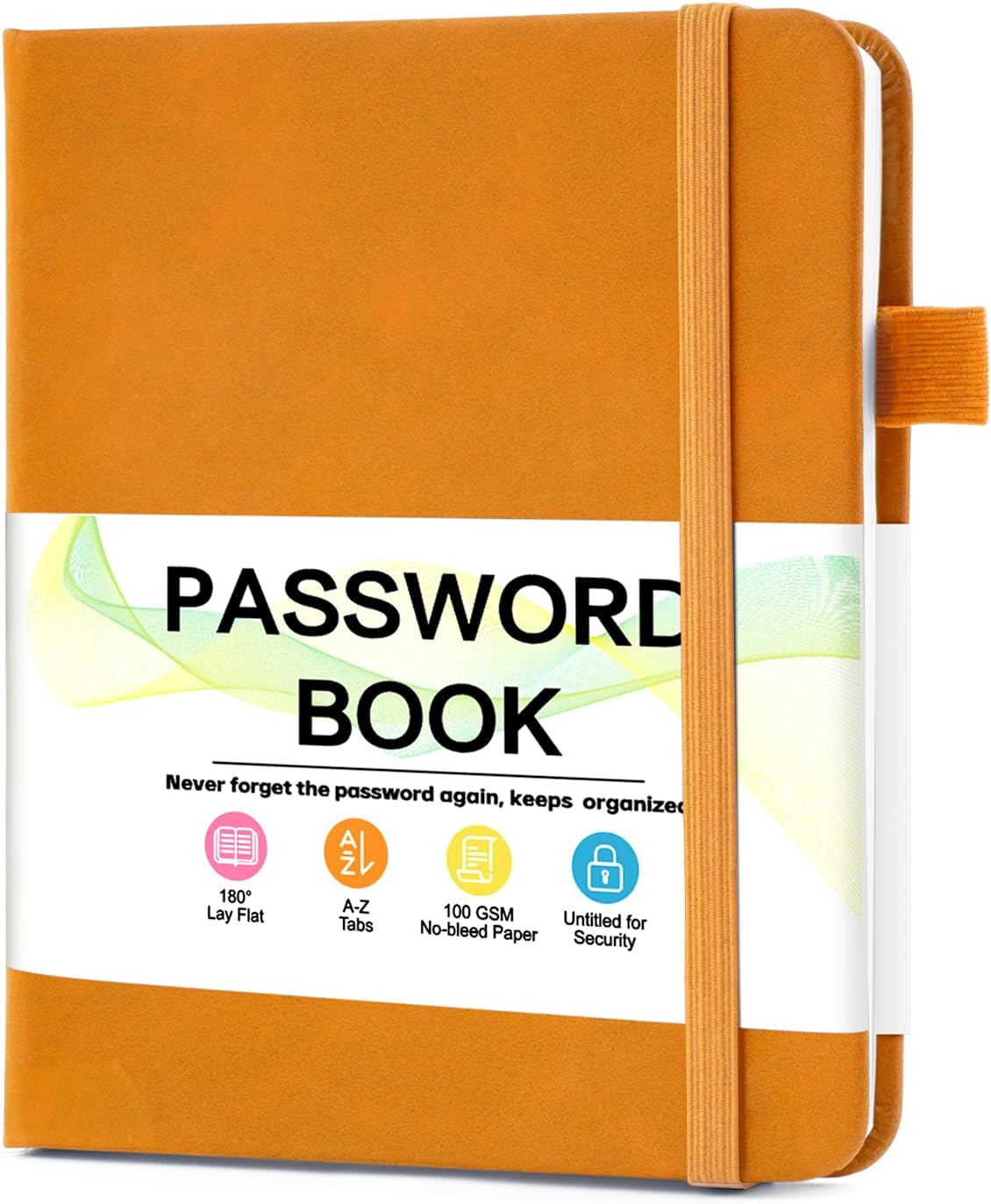 Password Keeper Book with Alphabetical Tabs，4.3"x5.7" Small Password Books for Seniors Password Notebook for Internet Website Address Log in Detail