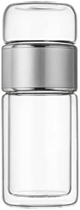 Yosoo Health Gear Tea Infuser Bottle, 420ml Tea Flood Cup Glass Water Bottle Double Wall Borosilicate Travel Tea Tumbler with Stainless Steel Filter Leakage Proof Water Separation Tea Mug - Bloomnest