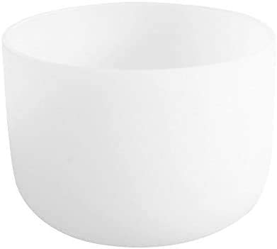 ENERGYSOUND 432Hz Perfect Pitch C Note Root Chakra Frosted Quartz Crystal Singing Bowl 10 inch mallet & o-ring included