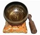 3008 SB 'D' Note Sacral Chakra Antique Tibetan Auspicious Symbol Bowl Set ~ Nepal - Bloomnest