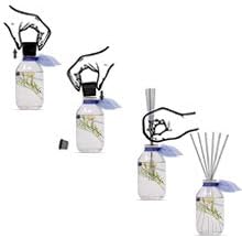 LOVSPA Reed Diffuser Sticks, Set of 80 Wood Rattan Replacement Reed Sticks for Diffuser Oil Bottles, 10 Bundles of 8 (8 inch) - Bloomnest