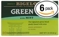 Bigelow Tea Green Tea - with Mint - Case of 6 - 20 BAG - Bloomnest