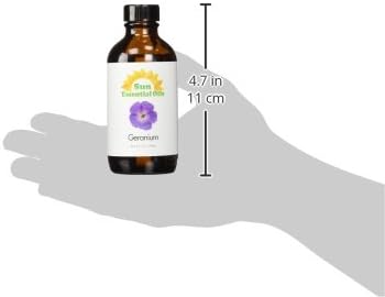 Sun Essential Oils Geranium Essential Oil – Pure Geranium Extract Aromatherapy Oil (4 Fl Oz) - Bloomnest