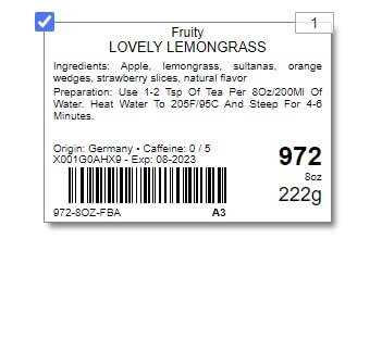 Tealyra - Lovely Lemongrass - Strawberry - Orange - Fruity Herbal Loose Leaf Tea - Hot and Iced Drink - Vitamins and Antioxidants Rich - Caffeine Free - All Natural - 222g (8-ounce) - Bloomnest