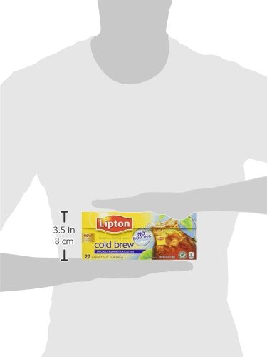 Lipton Cold Brew Family Iced Tea Bags Black tea 22 ct (Pack of 3) - Bloomnest