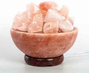 Authentic Himalayan Salt Lamp – Abundance Bowl Small 4"-6" Diameter - Bloomnest