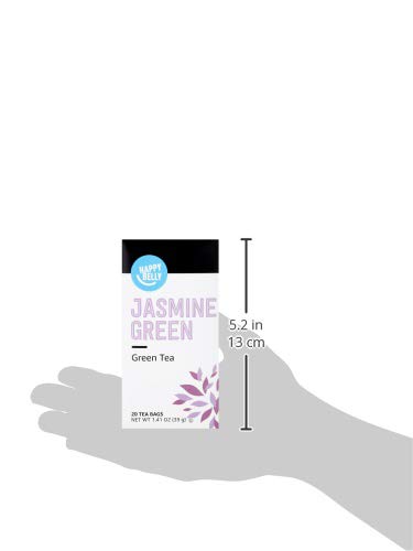 Amazon Brand - Happy Belly Jasmine Green Tea Bags, 20 Count - Bloomnest