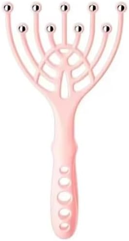 Head Massager Scalp Neck Comb – 1PC Handheld Relaxation Tool with 5 Fingers, 9 Claws & Steel Balls for Stress Relief & Hair Care Bloomnest