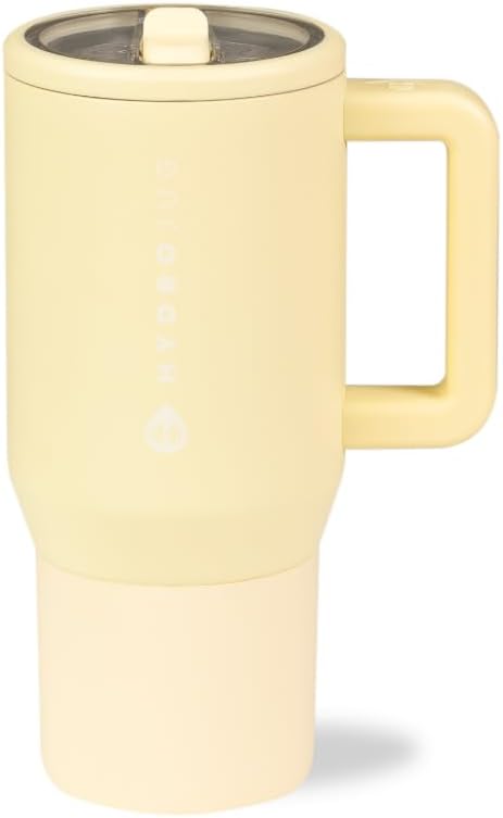 HydroJug Kids - 20 oz Insulated Kids Water Bottle with Flip Straw & Handle | Leak-Proof & Durable | Perfect for School, Sports, Lunch, Travel & Camp, Butter - Bloomnest