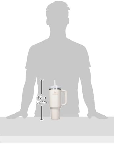 Stanley Quencher H2.0 Tumbler with Handle and Straw 40 oz | Flowstate 3-Position Lid | Cup Holder Compatible for Travel | Insulated Stainless Steel Cup | BPA-Free | Rose Quartz 2.0