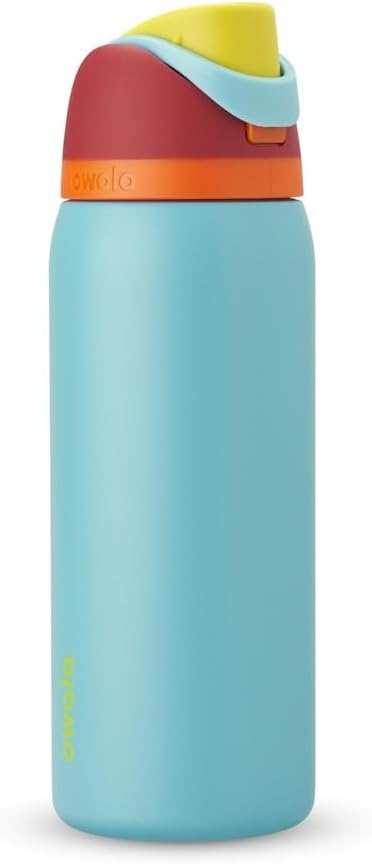 Owala FreeSip Insulated Stainless Steel Water Bottle with Straw, BPA-Free Sports Water Bottle, Great for Travel, 32 Oz, Summer Sweetness Owala