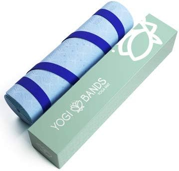 Premium TPE Yoga Mat - Body Alignment Guide Lines and Non-Slip Grip - Perfect for Home Exercise and Gym Workout - Light, Portable, Compact - Travel-Friendly Shoulder Strap - Bloomnest
