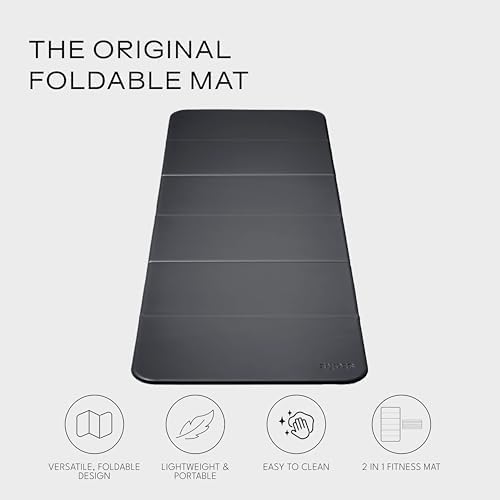 Stakt The Original Foldable Yoga Mat, Premium Fitness & Multi-Purpose Workout Mat with Non-Slip Surface, Portable & Lightweight for Studio or Home Use, As Seen on Shark Tank - Bloomnest
