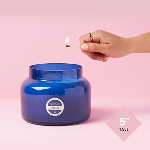 Capri Blue Volcano Scented Candles - Luxury Three Wick Candles for Home Scented with Tropical Fruit & Sugared Citrus - Soy Wax Blend - Jumbo Blue Color (48 oz) - Bloomnest