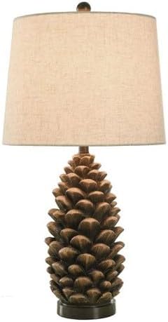 BLACK FOREST DECOR Rustic Pinecone Table Lamp - Lodge Style Lighting for Cabin or Home - 30.75" - Bloomnest