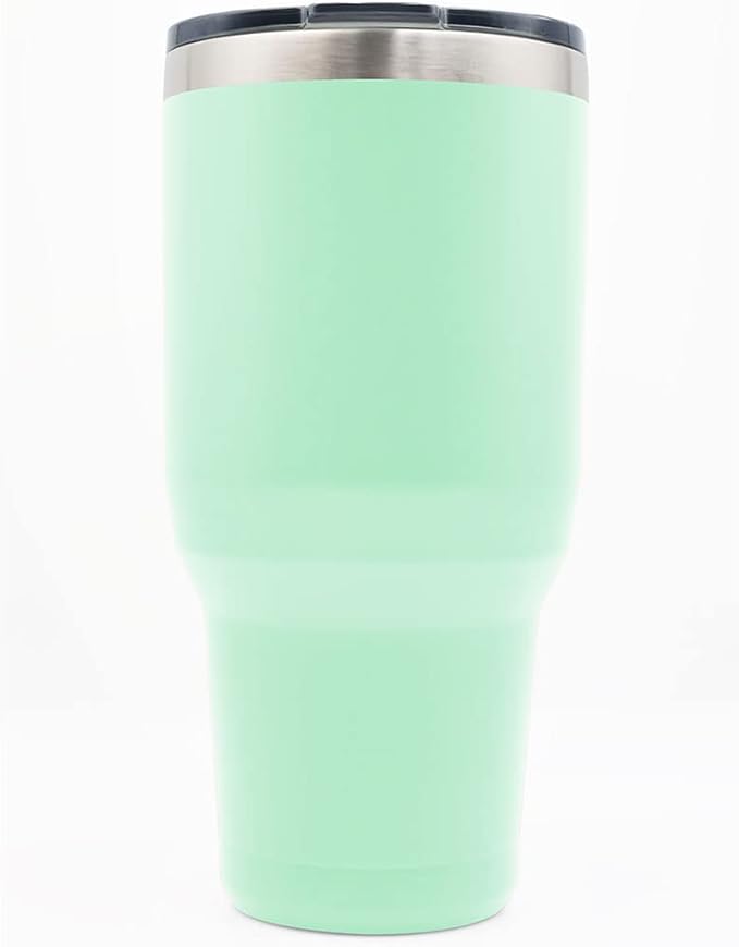 Yukon Outfitters Freedom High Grade 18/8 Corrosion-Resistant Stainless Steel Double Wall Vacuum Insulated Tumbler (40oz / 1183ml) - 8.8" H x 4.2" Top Dia. / 3" Bottom Dia., Mint - Bloomnest