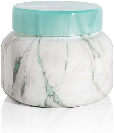 Capri Blue Candle - Modern Marble Jar Candles - Luxury Candles for Home Scented - Soy Candle Blend - Long Lasting Candles - Coconut Santal Scented (19 oz) - Bloomnest