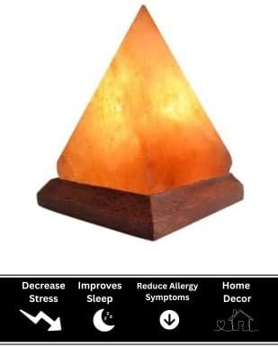 Himalayan Salt Lamp, USB Powered, Night Light Color Changing Lamp,Unique Gift Idea (Pyramidnew) - Bloomnest