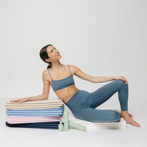 Stakt The Original Foldable Yoga Mat, Premium Fitness & Multi-Purpose Workout Mat with Non-Slip Surface, Portable & Lightweight for Studio or Home Use, As Seen on Shark Tank - Bloomnest