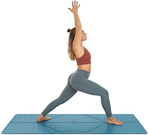 Liforme Travel Yoga mat – Patented Alignment System, Warrior-Like Grip, Non-Slip, Eco-Friendly, Ultra-Lightweight and Sweat Resistant, Made with Natural Rubber