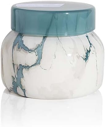 Capri Blue Modern Marble Jar Candles - Luxury Scented Candles for Home - Long Lasting Soy Wax Blend - Scented Home Decor Gifts - Volcano (8 oz) - Bloomnest