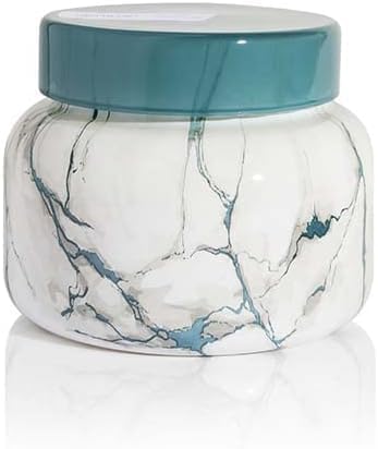 Capri Blue - Modern Marble Jar Candles - Luxury Candle for Home Scented - Soy Candle Blend - Long Lasting Candles - Volcano Scented (19 oz) - Bloomnest