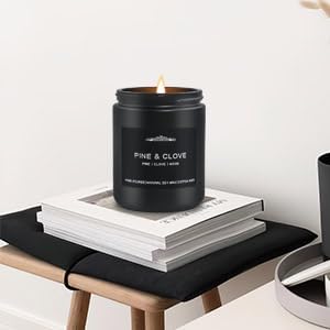 Candles for Men, 4 Pack Scented Candles for Home,28oz Soy Candles 300 Hour Long Lasting Scented of Moroccan Amber/Lemon Lavender/Sandalwood Rose/Caramel Vanilla, Gifts for Men, Boyfriend, Him, Father - Bloomnest