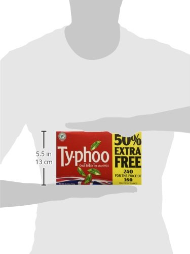 Typhoo Black Tea Pack of 240 Teabags. - Bloomnest