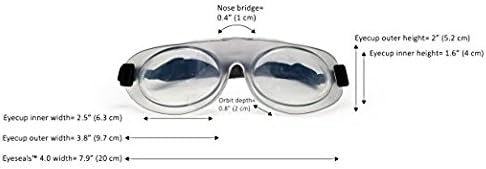 Eyeseals 4.0 Sleep Mask – Clear – Moisturizing Eye Masks for Sleep Keep Dry Air Out – Latex-Free Eye Mask Great for CPAP Users - Bloomnest
