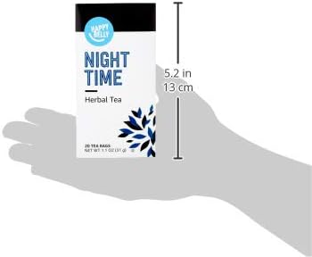 Amazon Brand - Happy Belly Night Time Herbal Tea Bags, 20 Count (Pack of 2) - Bloomnest