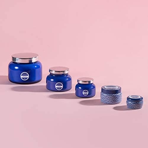 Capri Blue Volcano Scented Candles - Luxury Glass Jar Candles for Home Scented with Tropical Fruit & Sugared Citrus - Soy Wax Blend - Capri Blue Volcano - White Color (8 oz) - Bloomnest