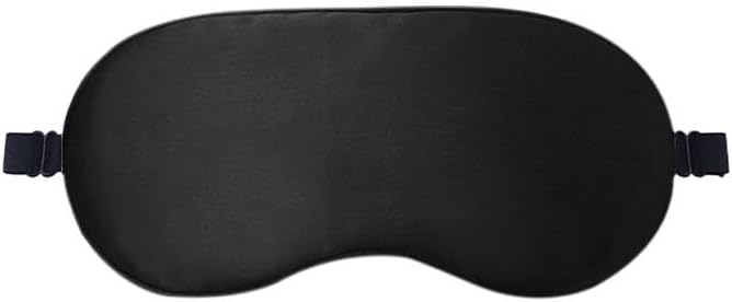 100% 6A Mulberry Silk Sleep Mask for Side Sleepers- FSA Eligible Blackout Eye Mask, Reduces Migraines & Puffy Eyes, Travel Office Airplane Use, Ideal Gift for Women & Men - Bloomnest