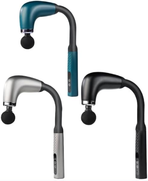 Massage Gun with Upgraded Extension Handle, Back Massager for Pain Relief Deep Tissue, Muscles/Neck/Shoulders/Waist/Legs Massager with 4 Massage Heads & 6 Speed Levels & 3 Massage Modes (Green) - Bloomnest