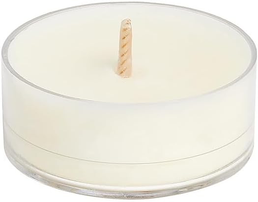 PartyLite Set of 12 Tea Lights Candles, Cedarwood & Vanilla Scent, Aromatherapy Scented Candles Gift Set, Up to 4 to 6 Hours Burn Time - Bloomnest