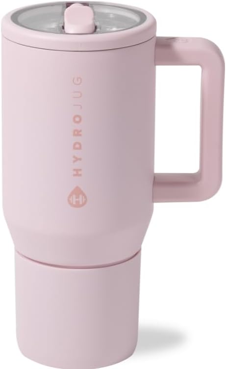 HydroJug Kids - 20 oz Insulated Kids Water Bottle with Flip Straw & Handle | Leak-Proof & Durable | Perfect for School, Sports, Lunch, Travel & Camp, Pink Sand - Bloomnest