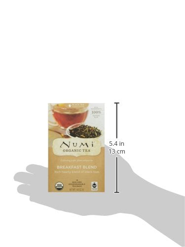 Numi Organic Tea Breakfast Blend, 18 Count Box of Tea Bags, Black Tea (Packaging May Vary) (Pack of 2) - Bloomnest