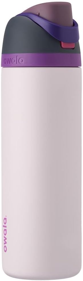 Owala FreeSip Insulated Stainless Steel Water Bottle with Straw for Sports, Travel, and School BPA-Free Sports Water Bottle, 24 oz, Dreamy Field Owala
