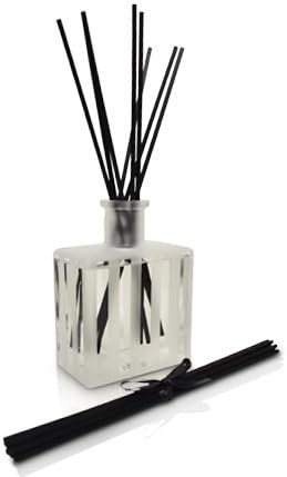 LOVSPA Reed Diffuser Set, Mandarin & Ginger Scented Oil Diffuser with Sticks, Home Fragrance Accessories for Bathroom Shelf Decor, Aroma Diffusers for Home or Office Desk, USA Made