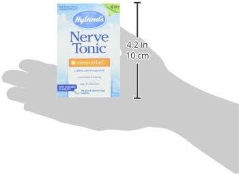 Hyland's Nerve Tonic Stress Relief Tablets, Natural Relief of Restlessness, Nervousness and Irritability Symptoms, Non-Habit Forming, Quick Dissolving Tablets, 50 Count Hylands