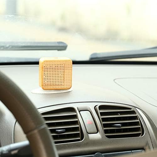Weljoy Wood Grain Portable Diffuser for Essential Oils – Car or Travel, Mini Size, Quiet, Waterless, Re-Chargeable Battery or USB (Wood Grain) - Bloomnest