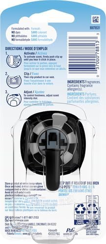 Febreze Platinum Ice Car Air Freshener Vent Clips - 1ct - Bloomnest